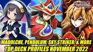 Madolche, Pendulum Magicians, Sky Striker, & More! Yu-Gi-Oh! Top Deck Profiles November 2022