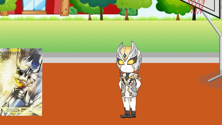 Ultraman đang chơi Ultra Cards