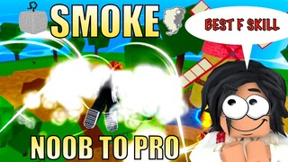 Bloxfruits Noob to Pro using SMOKE Fruit Reworked!