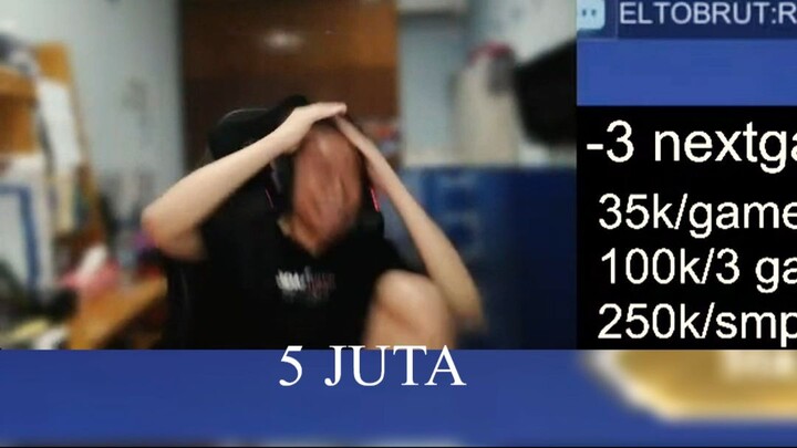 Pertama kali dapat 5 Juta di streaming...