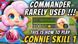 COMMANDER IS RARELY USED EVEN THOUGH IT'S GREAT ?? CONNIE SKILL 1 CAN GET A FREE HERO !!