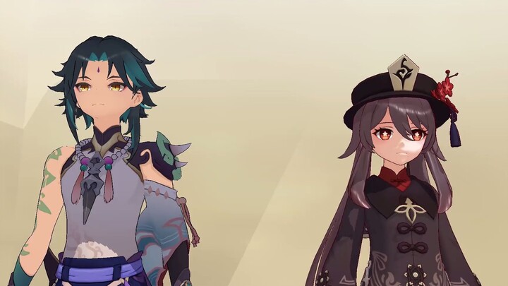 Mandrill dan Hutao naik lift