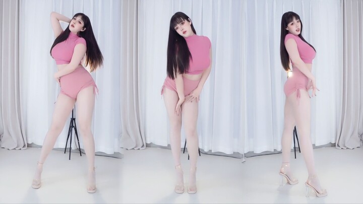 ชุดโยคะสีชมพูเล็ก | รวมวิดีโอกลางเต้นแบบแนวตั้ง เห็นทั้งตัว (38)