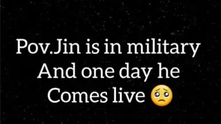 #BTS  JIN is in military and one day he comes live ðŸ¥º kim seok-jin