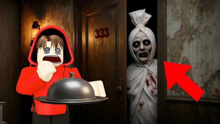 Yuta, Mio Dan Baby Celine Menjadi Petugas DiHotel Angker Banyak Pocong  ROBLOX