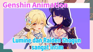 [Genshin Impact, Animasi] Lumine dan Raiden Shogun sangat intim