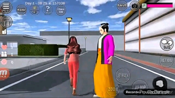 Ran ketemu senbe || sakura school simulator