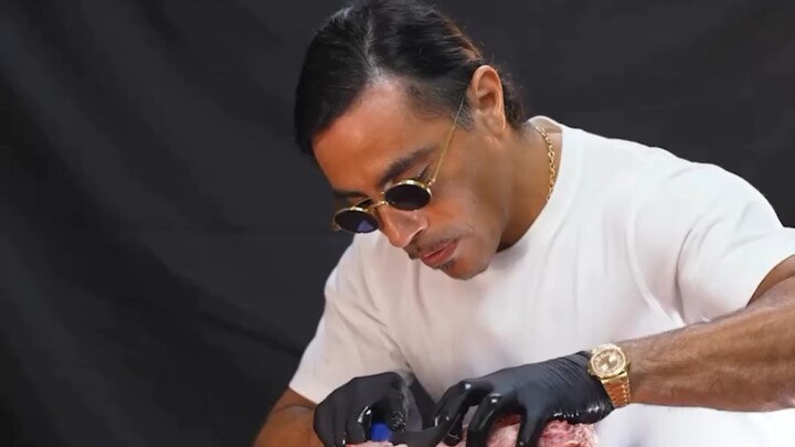 Elegant Steak Cutting