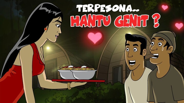 Terpesona Hantu Genit Penjual Mie Ayam ketika Camping di Hutan Angker - Kartun Horor