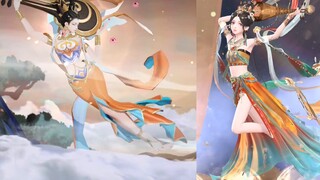 【Shining Nuan Nuan】×【Glory of the King】Using Nuan Nuan to restore the Dunhuang skin of the King of G