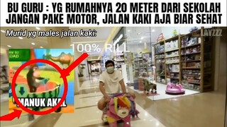 Murid yg males Jalan Kaki...