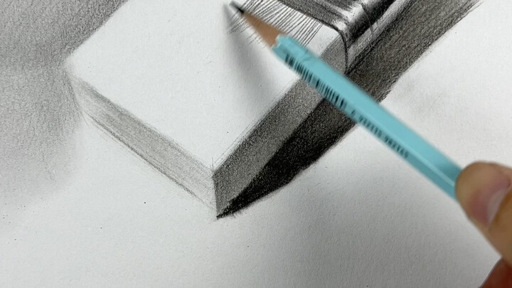 【静物素描】白色毛刷画法