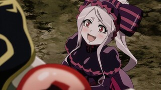 Shalltear penuh semangat setelah dibimbing oleh Bone King😍😍