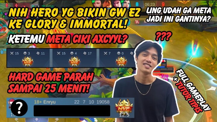 NI HERO BIKIN GW BISA EZ KE GLORY & IMMORTAL | KETEMU META CIKI?! HARD GAME 25 MENIT | FULL GAMEPLAY