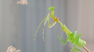 It took me three days to draw it-Sugar painting of mantis
