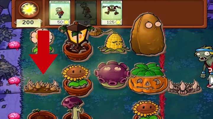 Plants vs. Zombies: Omong kosong! Sebaiknya kamu bunuh rumput cattail dulu.