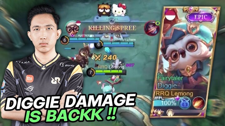 CATAT YA ADIK-ADIK CARA MAIN DIGGIE DAMAGE !! - Mobile Legends