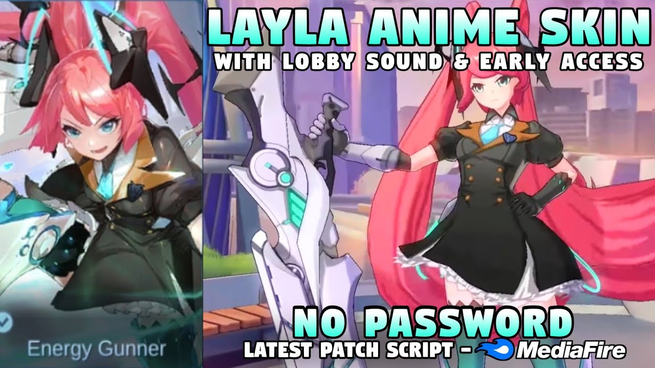 Layla Anime Skin Script No Password | Layla Miss Hikari Skin Script |  Mobile Legends - Bilibili
