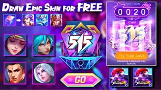 HUGE EVENT! FREE SKIN EVENT DON’T MISS | 515 FREE SKIN EVENT - NEW EVENT MOBILE LEGENDS