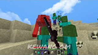 MUTANT ZOMBIE MINECRAFT VS ME