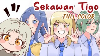 LOH KOK PAPAT?! CERAHIN HIDUPNYA SEKAWAN TIGO YUK!!! [Speed Draw Webtoon]