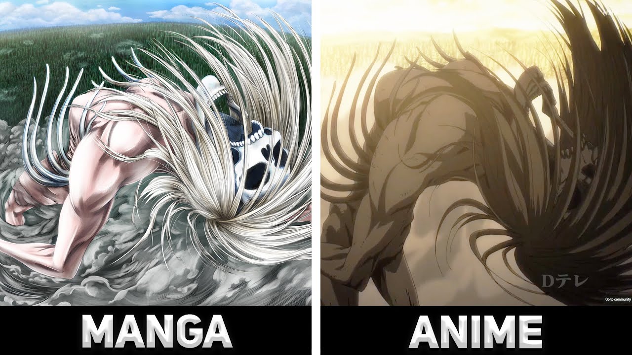 Manga VS Anime - Ymir Founding Titan - Attack On Titan Season 4 Part 2  Episode 5 - Bilibili