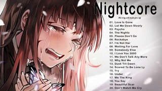 Nightcore__ Sad Love Songs__  Best Acoustic Sad broken heart Songs Playlist