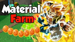 MATERIAL FARM USING ONLY DRAGON BALL CHARACTERS | All Star Tower Defense