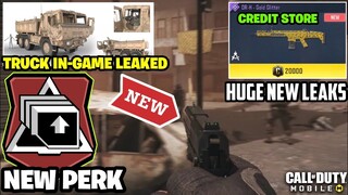 Cod Mobile New Leaks || New Weapon,New Perk, Truck In-Game File Leaked CODM | New Credit Store Leaks