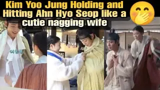 Kim Yoo Jung hitting and holding Ahn Hyo Seop like a Cutie Nagging Wife🤭 |LOVERS OF THE RED SKY|