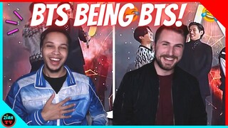 BTS BEING BTS (FUNNY MOMENTS) - REACTION!