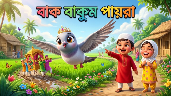 Bak Bakum Payra | বাক বাকুম পায়রা | Bangla Rhyme | বাংলা ছড়া #BanglaRhyme #3DAnimation