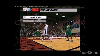College Hoops 2K8 (PS2) UMES vs Dart, Season 1. DamonPS2 emulator.