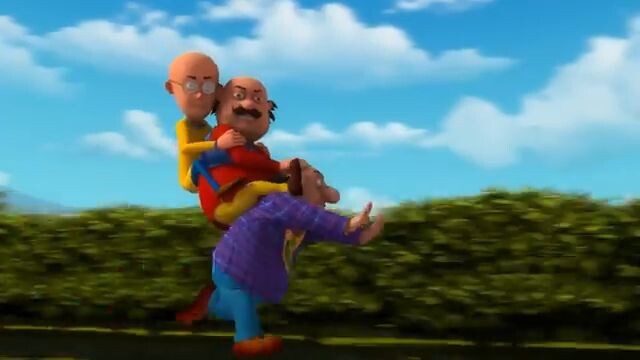 Motu Patlu Per Rhinoceros Gang Ka Attack  _ Motu Ka New Mountain Adventure _ Mot