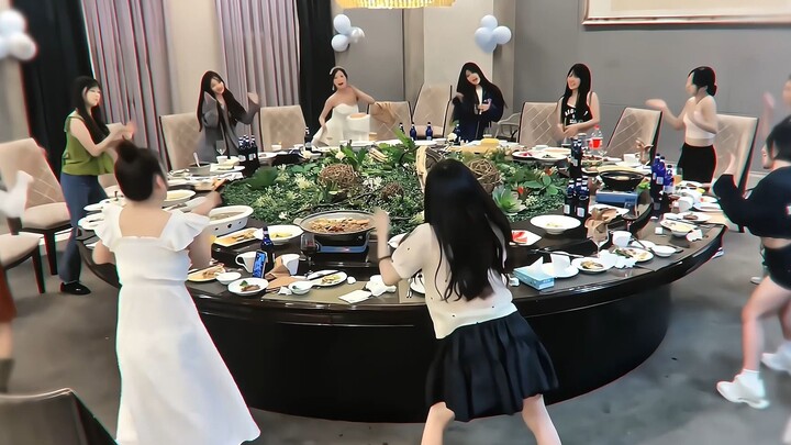 This time the food is really served