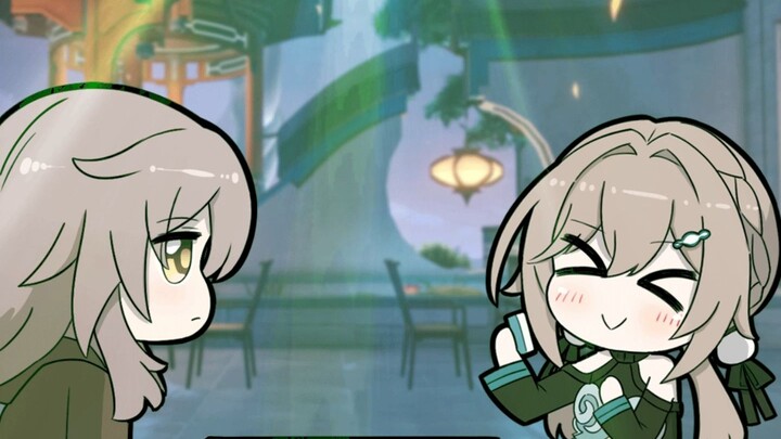 Qingque, you don't want to play cards at work...