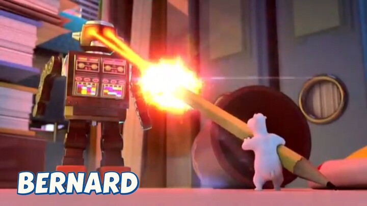 BERNARD BEAR || ROBOT FIGHT - CARTOON CHILDREN