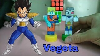 #2 Hướng dẫn làm mô hình vegeta bằng giấy || Minecraft|| LĐV