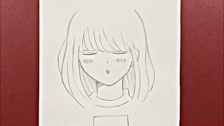 Easy drawing for beginners | how to draw anime girl easy step-by-step