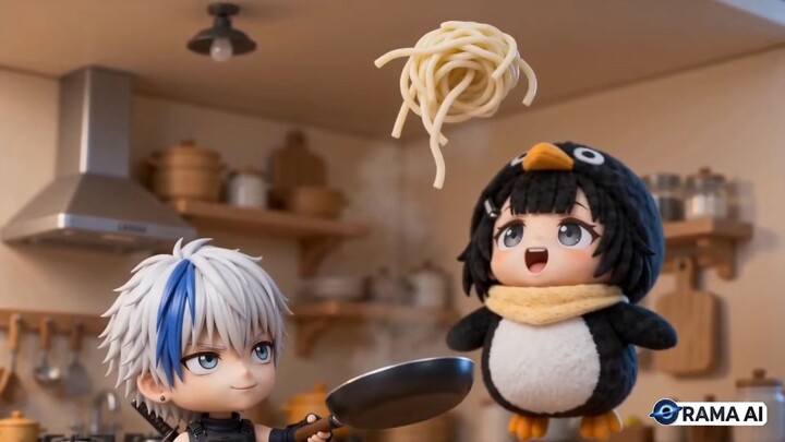 Gugugaga Cuteness When Cooking Noodles