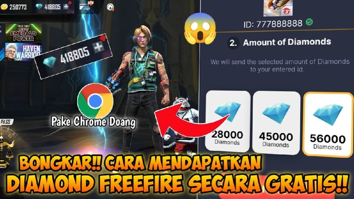 BONGKAR❗CARA MENDAPATKAN DIAMOND FF GRATIS DARI CHROME TERBARU 2022 - GARENA FREE FIRE