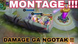 MOMENT MONTAGE DAMAGE GA NGOTAK !! SATU KALI HIT MATI !!