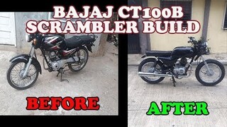 KAWASAKI BAJAJ CT100B SCRAMBLER BUILD! PART 1