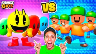 SKINS *PACMAN vs MR.STUMBLE* BATALLA FINAL en STUMBLE GUYS! 😱