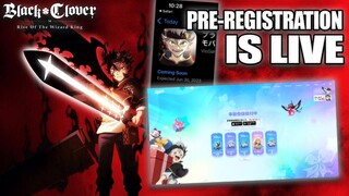 PRE-REGISTRATION IS FINALLY LIVE. IOS & ANDROID GO SIGN UP NOW.  RELEASE DATE? | BLACK CLOVER MOBILE