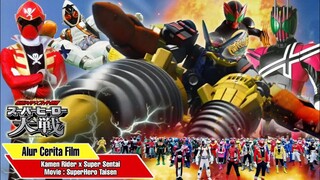 Alur Cerita Kamen Rider vs Super Sentai Kamen Rider x Super Sentai   SuperHero Taisen