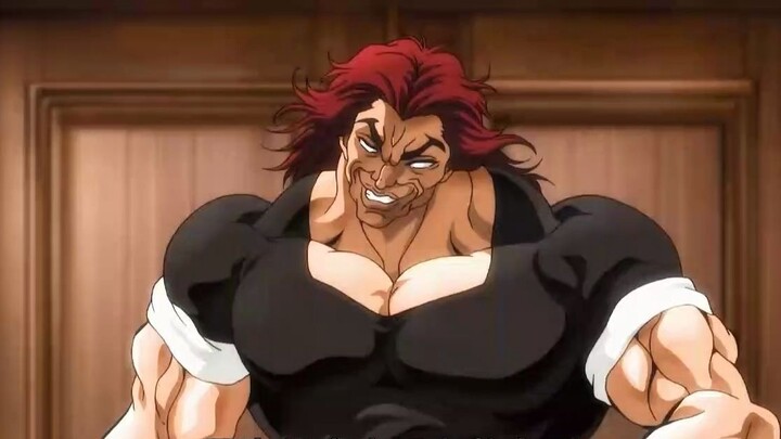 In the battle between Hanma Baki and his son, Yujiro tears up the dining table with his bare hands