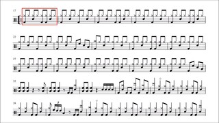 Slam Dunk Easy Drumset Music Sheet