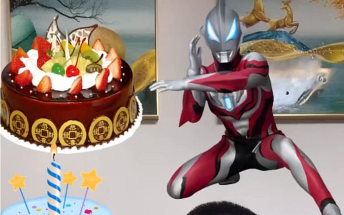 Today is Ultraman's birthday. There are so many cakes. Let's see which cake the children will give t