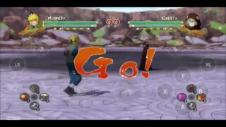 minato vs kabuto. naruto shippuden, ultimate ninja storm 3 gameplay di android